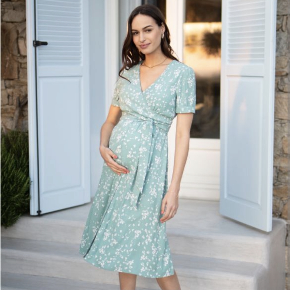 Seraphine Nursing/Maternity Wrap Dress